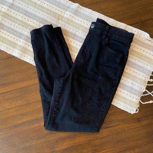 American Eagle Curvy Hi Rise Next Level Stretch Jeggings in Black